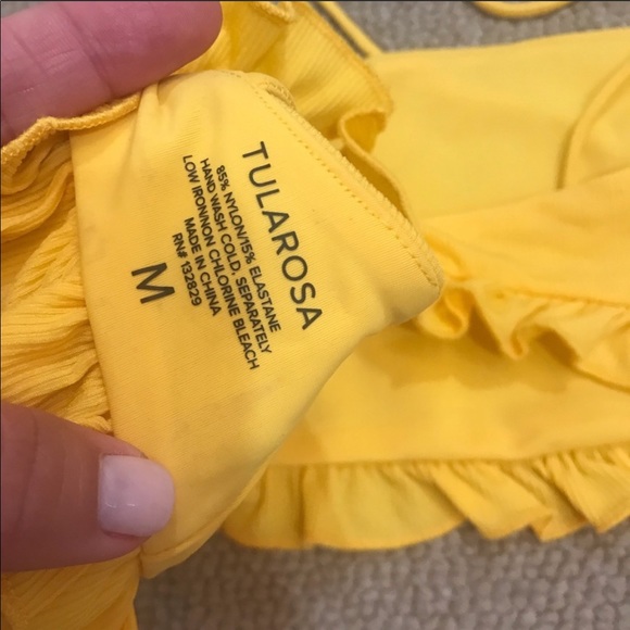 Tularosa yellow ruffle bikini - Picture 8 of 8